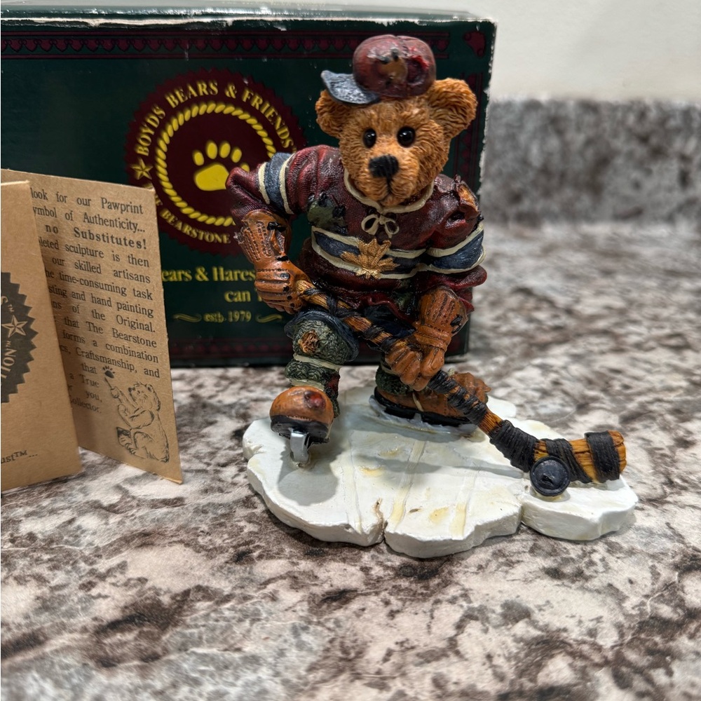 Boyds Bears Hockey Bear Figurine -